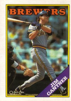 1988 O-Pee-Chee Baseball Cards 337     Jim Gantner